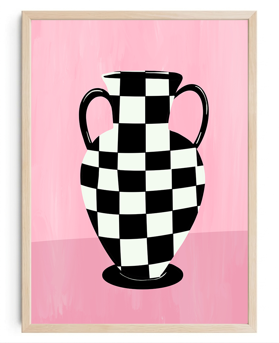 Checkered Vase